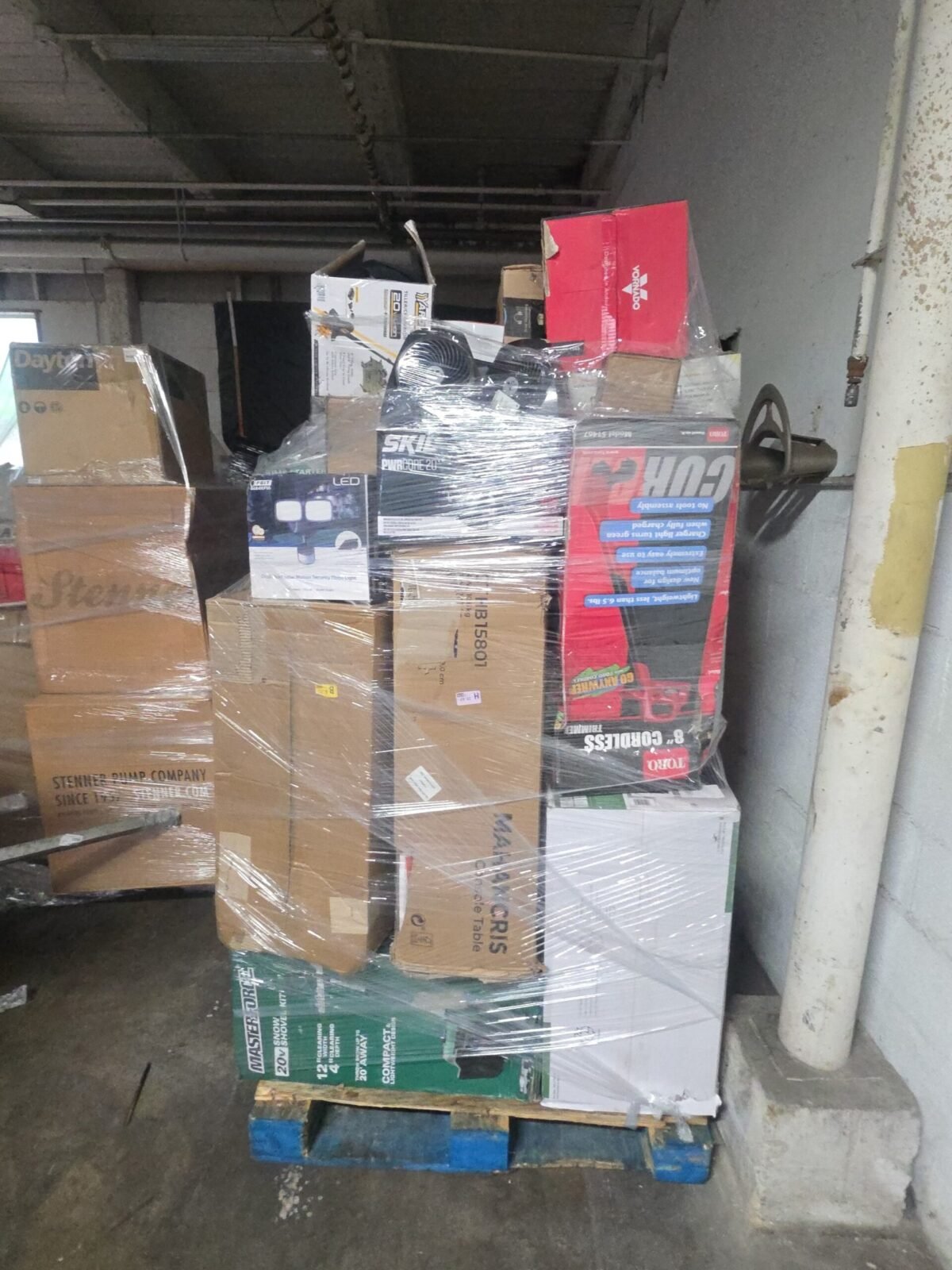 Mixed Retailer Pallet With Tools — Housewares, Tools & General Merchandise Load Mixed Retailer Pallet With Tools — Housewares, Tools & General Merchandise Load