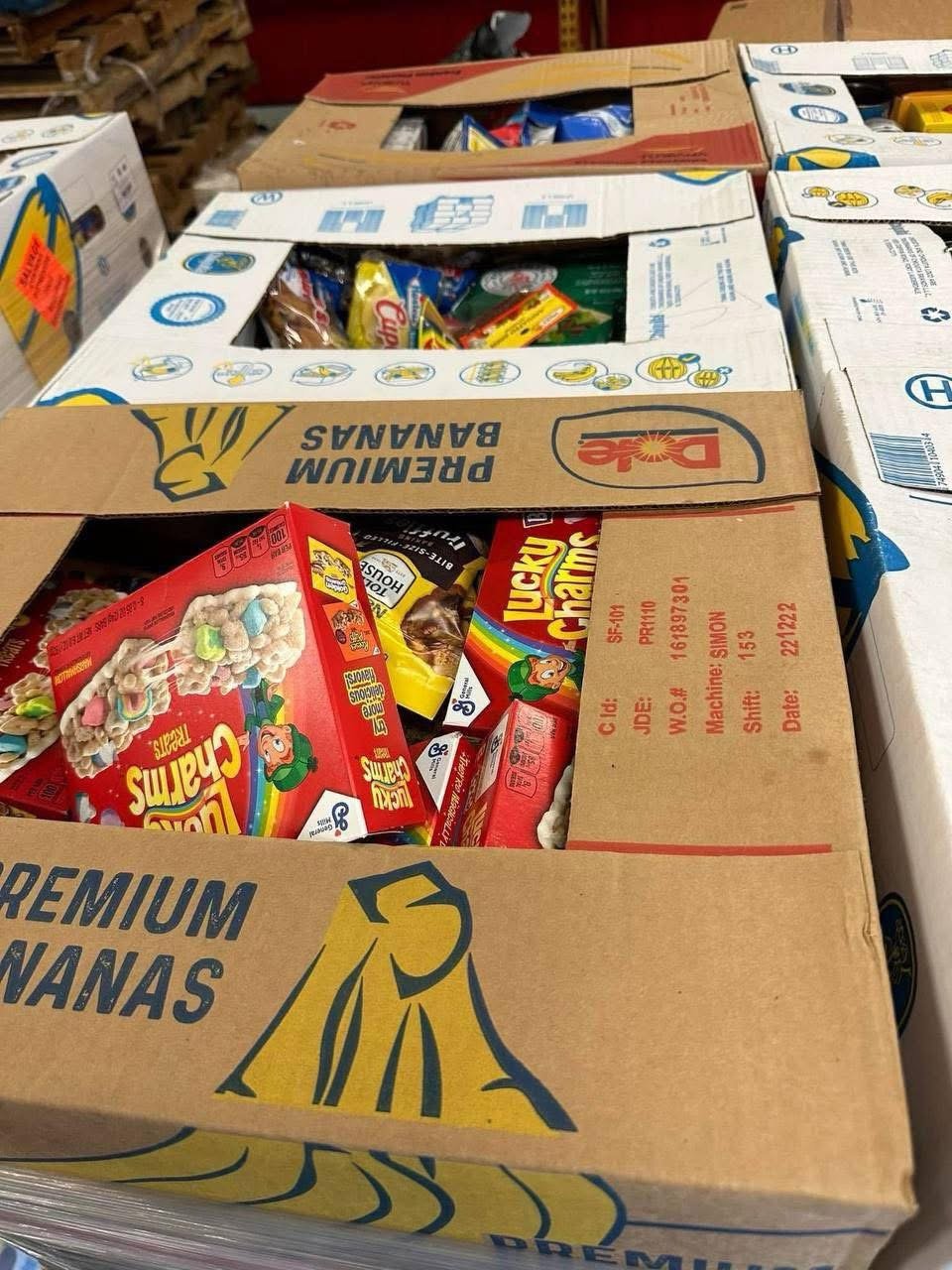 Banana Box Food Liquidation Pallet Banana Box Food Liquidation Pallet