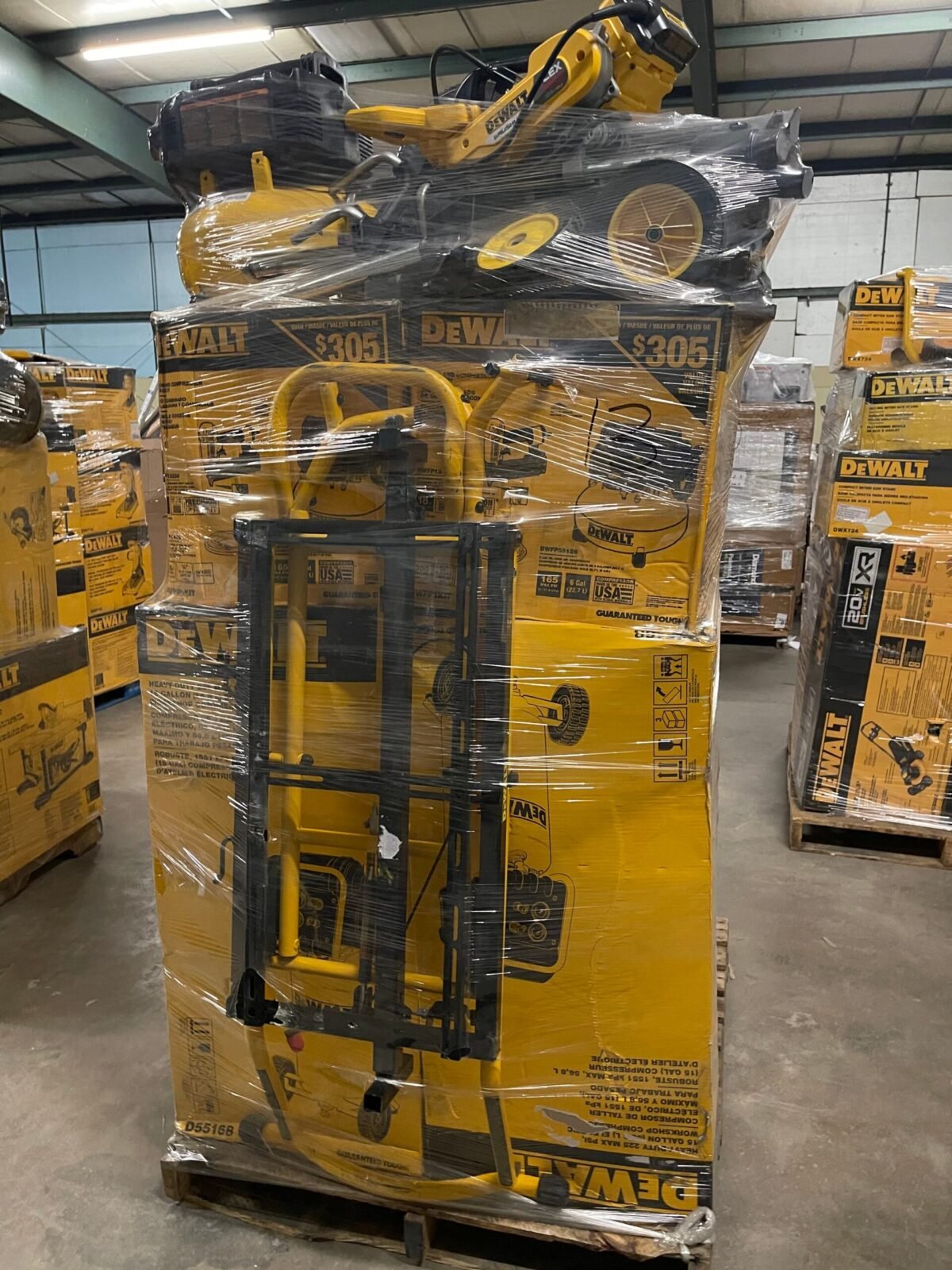 DeWalt Tool Truckload — Full 24-Pallet Wholesale Power Tool Load DeWalt Tool Truckload — Full 24-Pallet Wholesale Power Tool Load