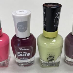 Sally Hansen Miracle Gel & Pure Vegan Nail Polish Pallet, 4 Shades