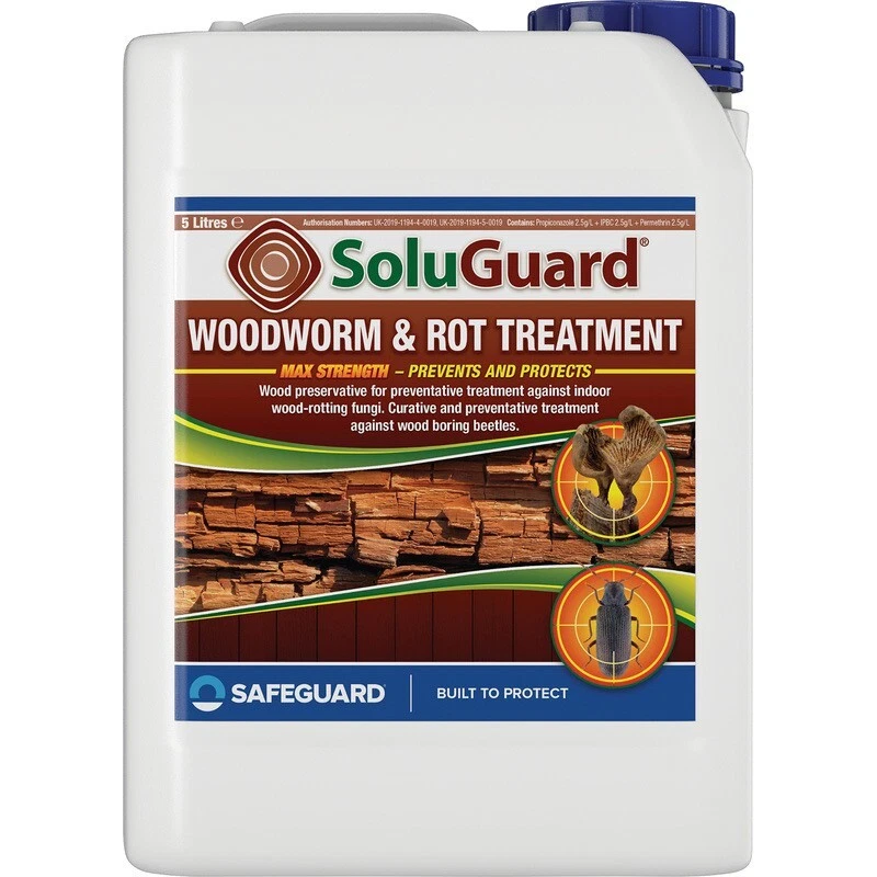 Woodworm killer and rot treatment 5L wet and dry protection solution Liquidation Pallet Woodworm killer and rot treatment 5L wet and dry protection solution Liquidation Pallet