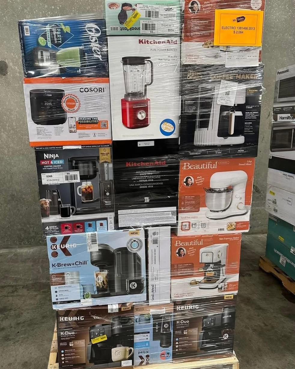 100 Units – Kitchen Appliance Pallet (Medium Lot) 100 Units – Kitchen Appliance Pallet (Medium Lot)