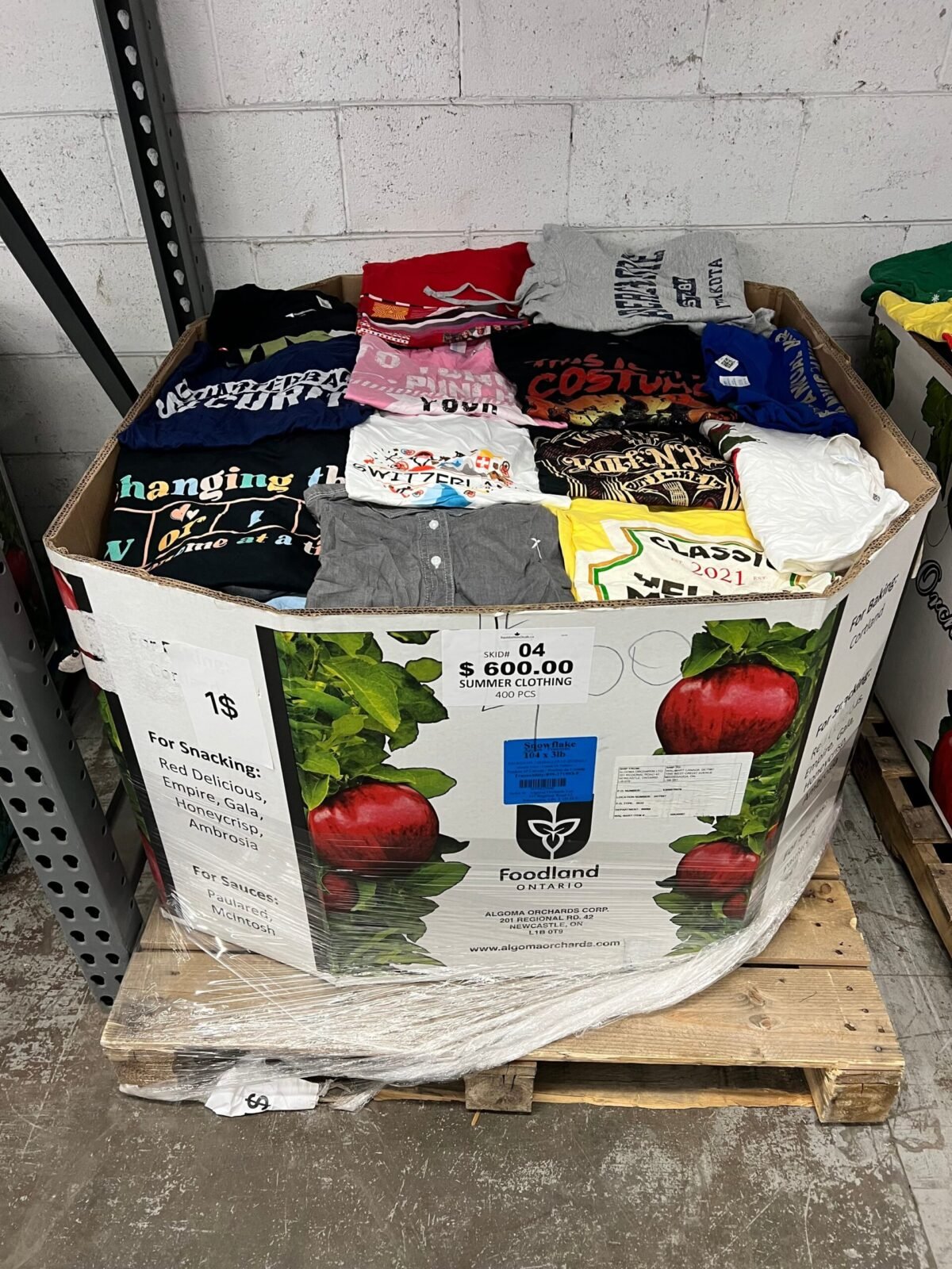Summer Clothing – 400pcs Liquidation Pallet — Lot 2 Summer Clothing – 400pcs Liquidation Pallet — Lot 2