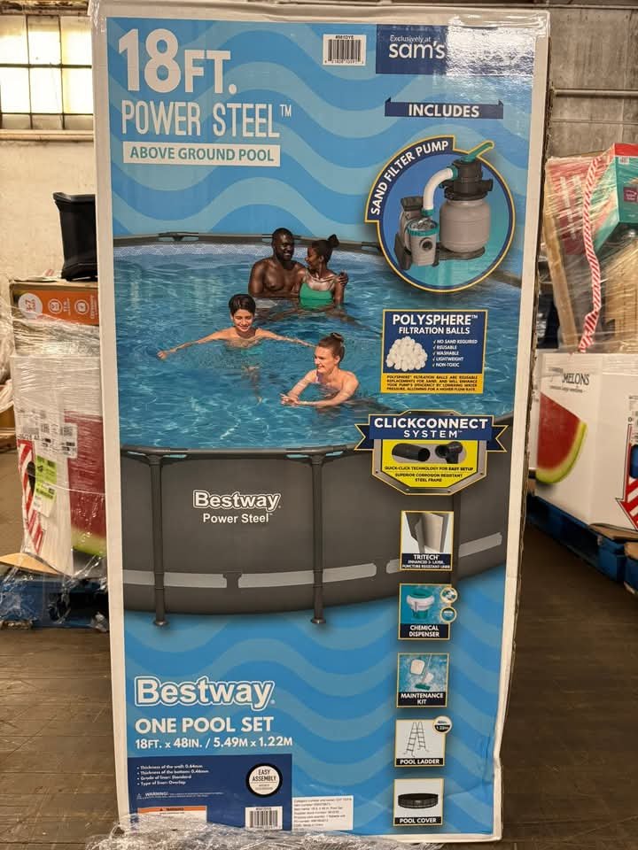 Bestway Power Steel Pool Liquidation Pallet Bestway Power Steel Pool Liquidation Pallet
