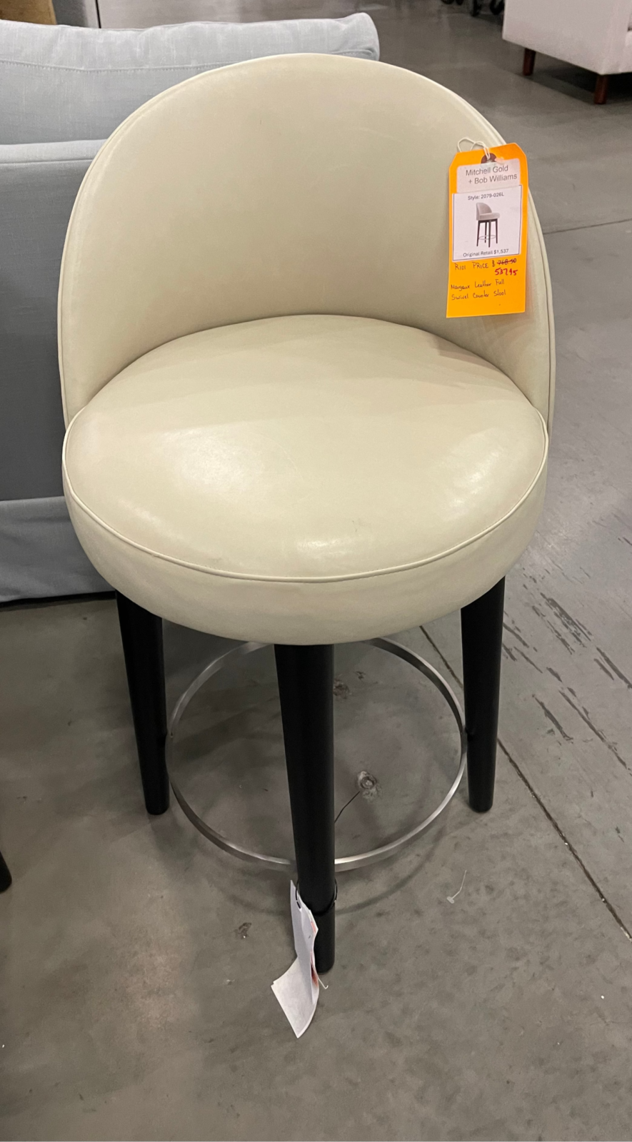 Mitchell Gold + Bob Williams Margaux Leather Counter Stool Pallet Gold bob williams margaux - Mitchell Gold + Bob Williams Margaux Leather Counter Stool Pallet