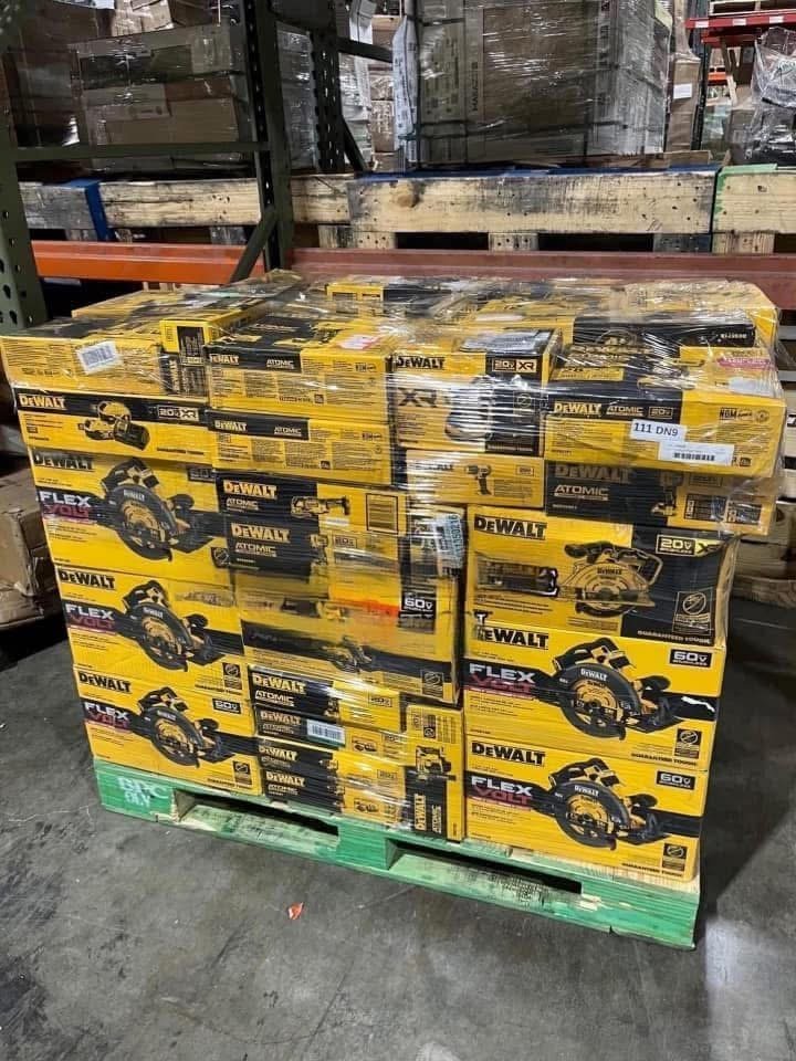 Wholesale DeWALT Tool Pallet (50 Pieces) Wholesale DeWALT Tool Pallet (50 Pieces)
