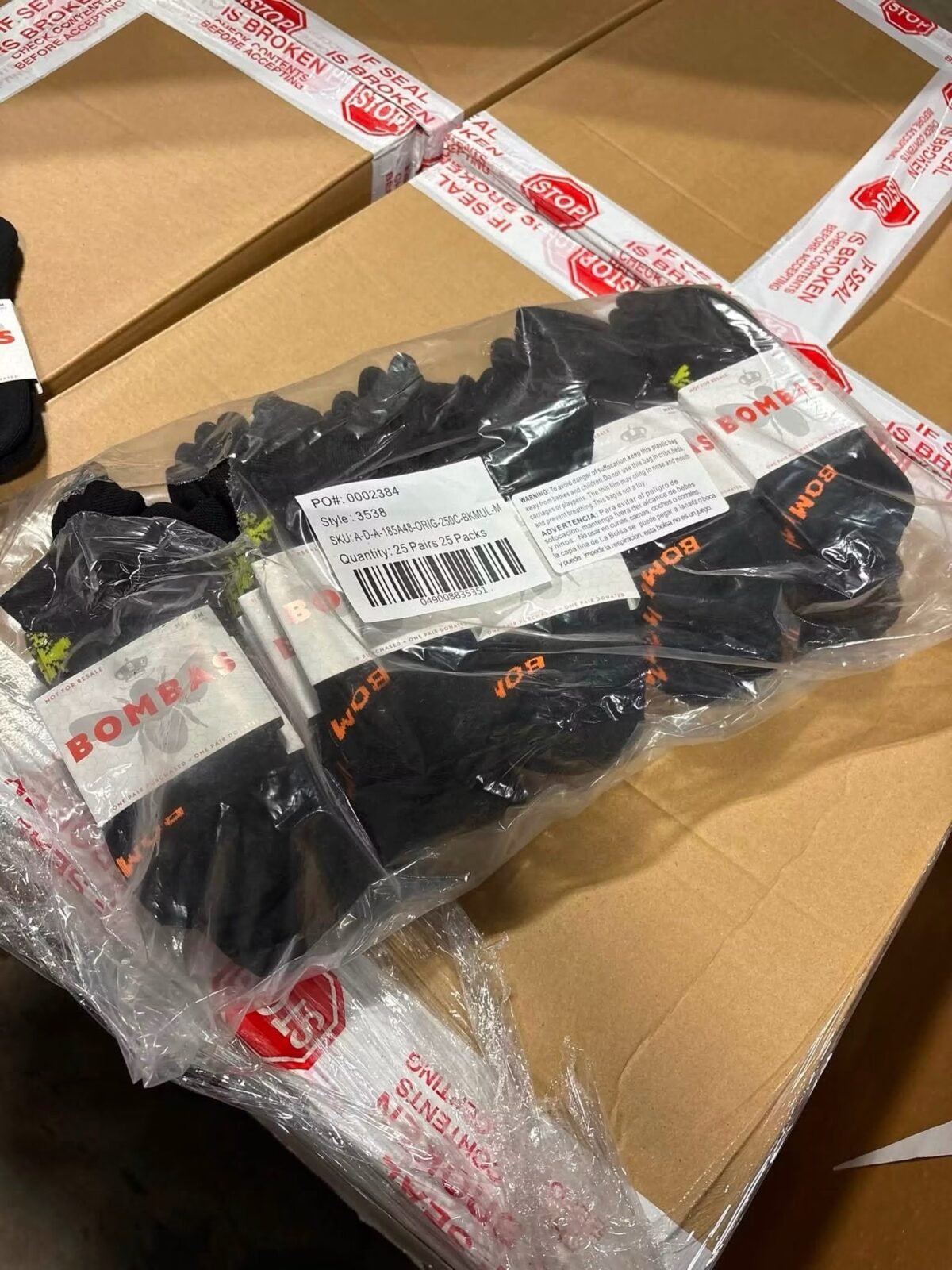 Bombas Socks Pallet – M L XL ( 2500 Pieces ) Bombas Socks Pallet – M L XL ( 2500 Pieces )