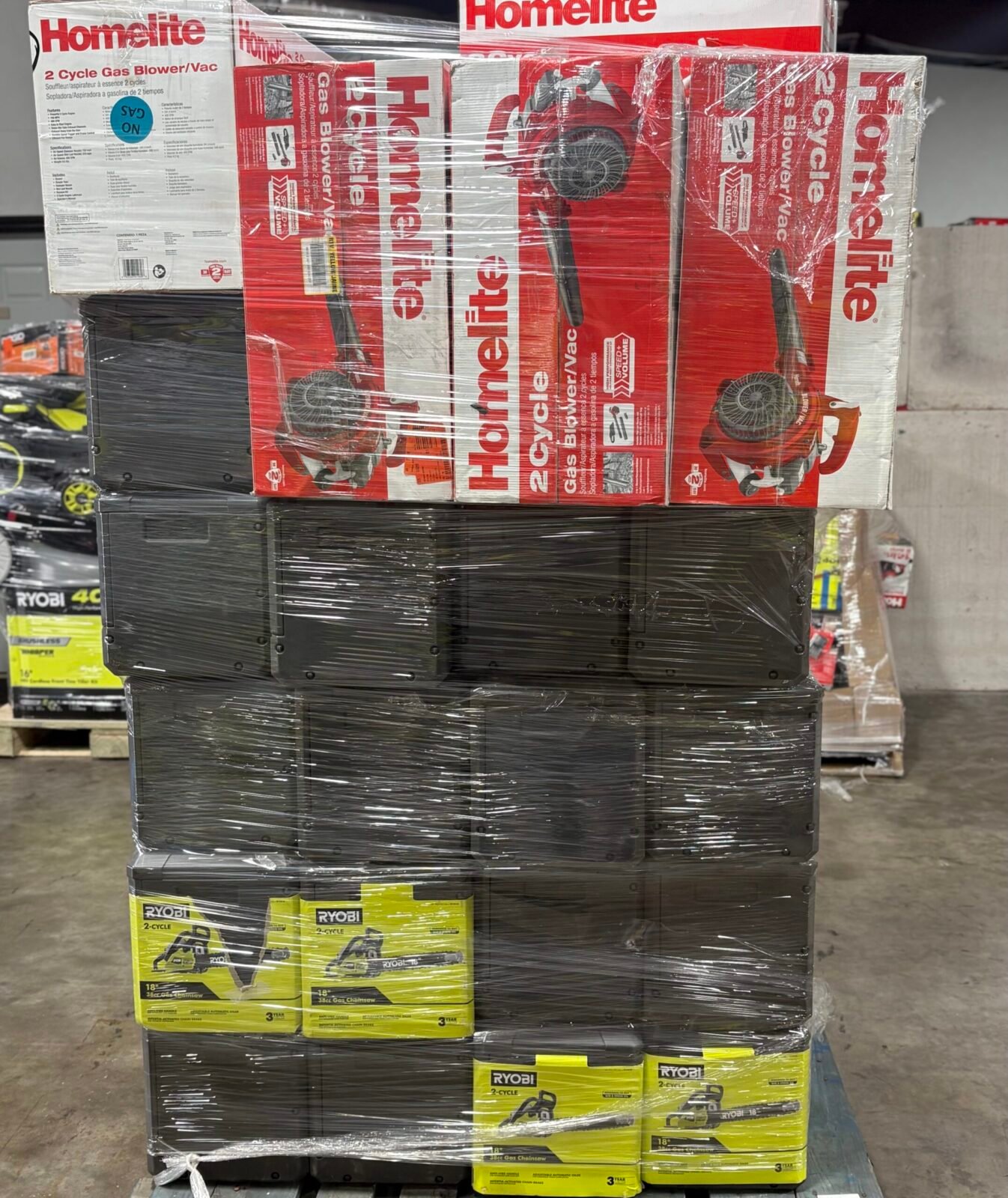 Gas Chainsaw and Blower Pallet – Est. 50–80 Units – photo 2 Gas Chainsaw and Blower Pallet – Est. 50–80 Units – photo 2
