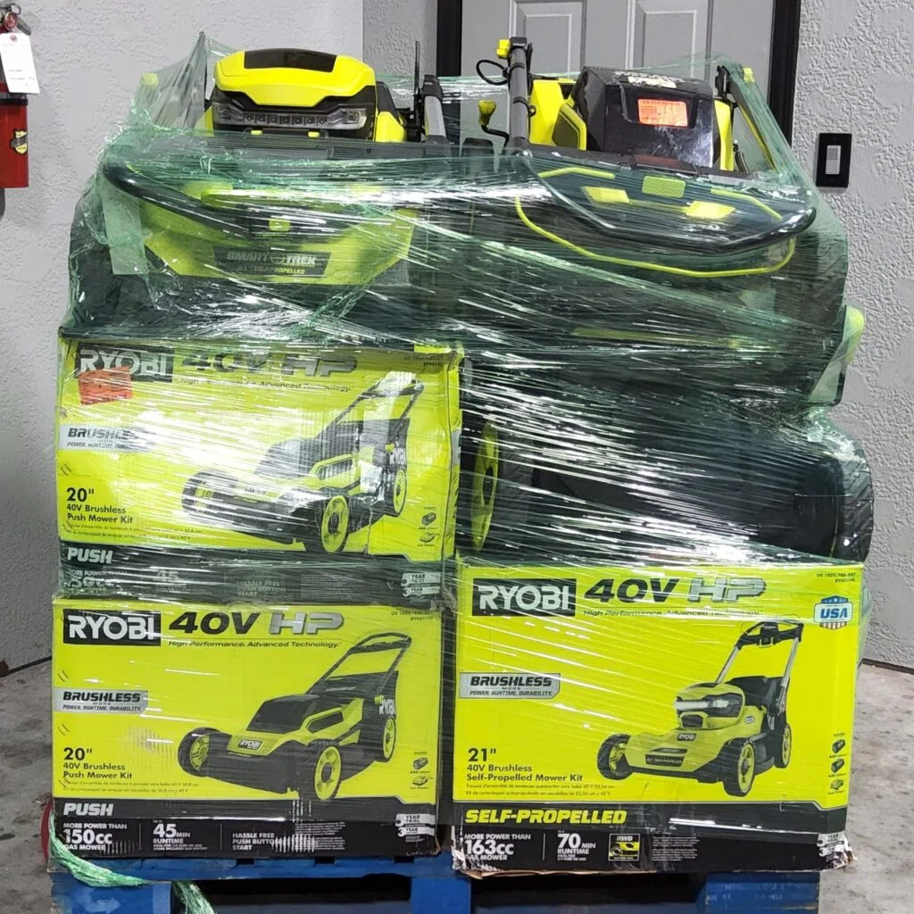 New Ryobi Lawn Mowers Pallet – 8 Units – photo 1 New Ryobi Lawn Mowers Pallet – 8 Units – photo 1