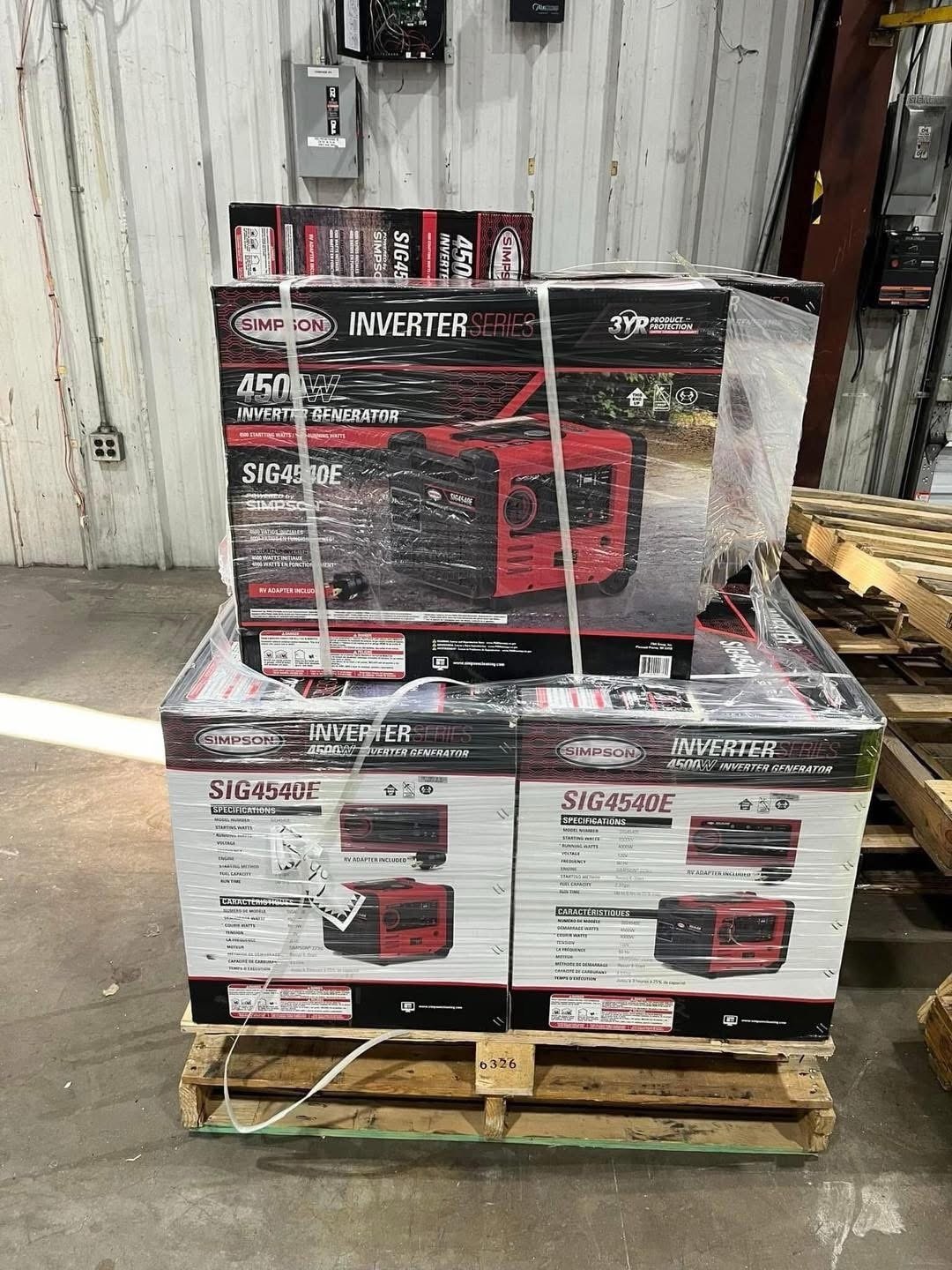 Inverter Generator Liquidation Pallet – Est. 18–30 Units – photo 1 Inverter Generator Liquidation Pallet – Est. 18–30 Units – photo 1